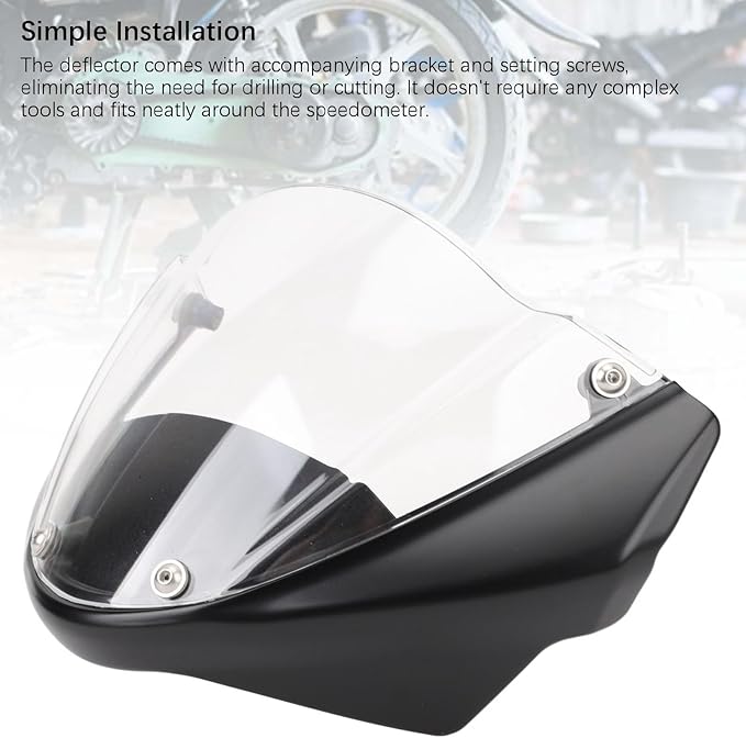 696 795 796 M1100 Motorcycle Windguard, Rugged PC Construction, Front Wind Deflector Screen