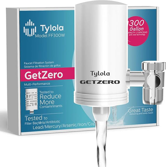 Faucet Water Filter for Kitchen Sink,Stainless Steel NSF Certified Water Purifier,Reduces 99% Chlorine, Lead, Toxins, Biological Impurities,Premium Version.