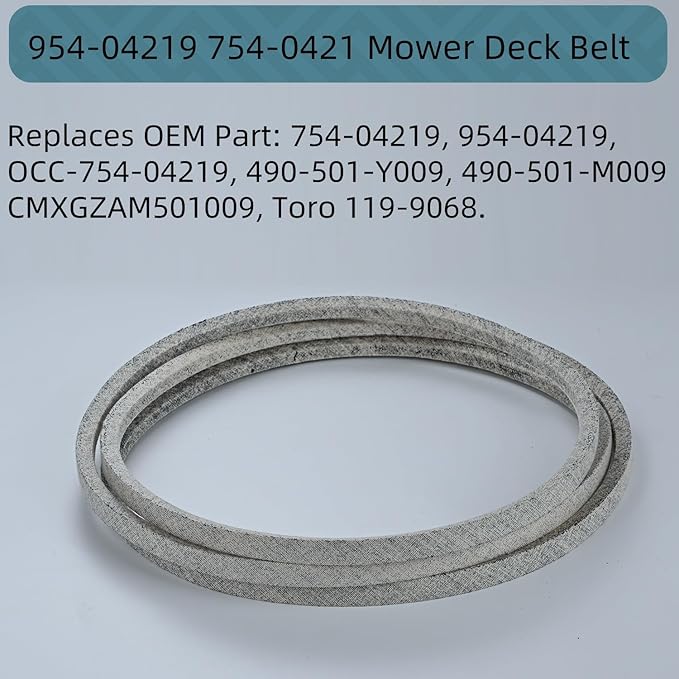 1/2x103'' Mower Deck Belt for 954-04219 754-04219, Kevlar Mower Belt for LTX1045 Horse XP Bronco 46 Inch 754-04219 Cub Cadet Troy Bilt Craftsman MTD (754-04219)
