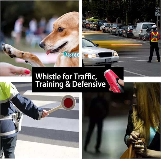 Electronic Whistle for Coaches, Handheld Lound Electric Whistle with Lanyard and Three Tone for Volleyball, Soccer Referee, P.E. Teacher, Police,Outdoor Camping, Self Defense Emergency