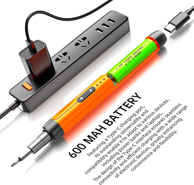 Mini Electric Screwdriver Set 88-IN-1: UnaMela Small Electric Screwdriver Cordless - 88 Precision Bits, LED Light, Magnetic Power Screwdriver Repair Tool Kit for PC RC Electronics