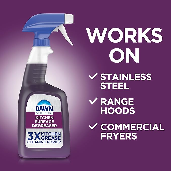 P&G Professional DAWN Kitchen Surface Degreaser - 32 Oz (Case of 6) - For Removing Tough Grease Found in Commercial Kitchens & Food Service (Packaging May Vary)