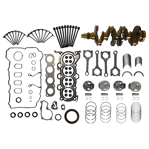 G4NC 2.0 Engine Rebuild Overhaul Kit w/Crankshaft Con-Rod Piston Bearing Gasket Set Fit for Kia Sportage Forte Carens Soul Hyundai Tucson Elantra Sonata 2.0L 2011-2022 23110-2E501 23510-2E001
