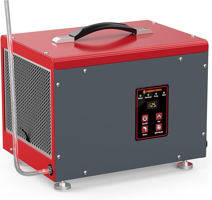 Abestorm Commercial Dehumidifier for Crawlspace, Basement, Large Space (70 Pints)