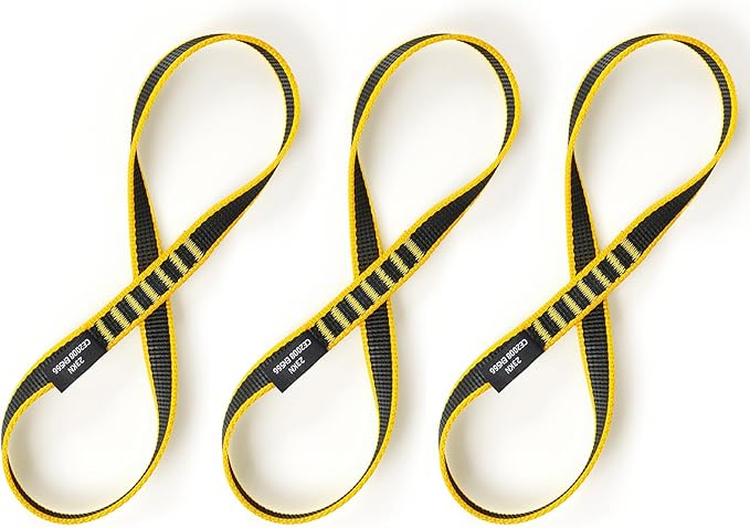 18mm Nylon Climbing Sling Runner 23KN CE2008/EN566 Certified - Webbing Straps for Outdoor Rock Climbing, Rappelling, Swing, Yoga Hammock etc