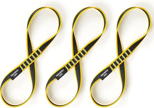 18mm Nylon Climbing Sling Runner 23KN CE2008/EN566 Certified - Webbing Straps for Outdoor Rock Climbing, Rappelling, Swing, Yoga Hammock etc