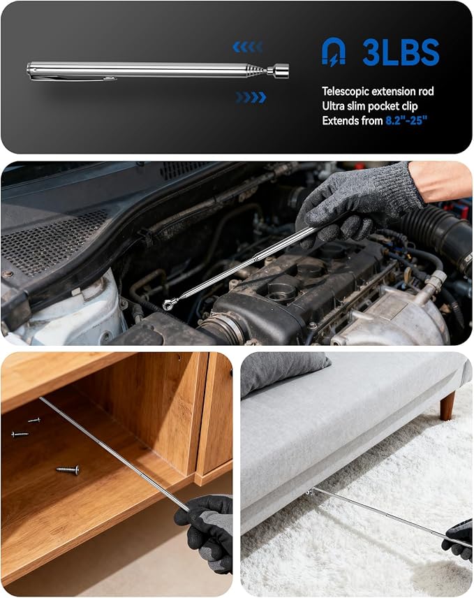 DISEN 42 in 1 Ratcheting Screwdriver Set with 58-Tooth Handle & Magnetic Pickup, 40 S2 Steel Bits Long/Short, Professional Repair Kit for Electronics, Computer, Furniture,Bike, Ideal Gift for Men