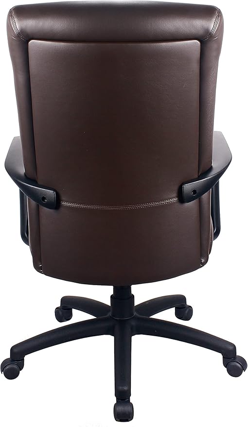 Eurotech Seating Manchester High Back Leather Chair, Brown