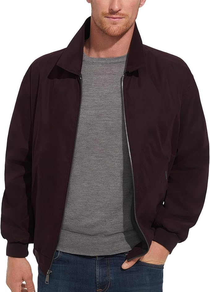 Weatherproof Men's Golf Jacket - Lightweight Windbreaker, Water-Resistant Microfiber Shell, Perfect for Golf & Casual Wear
