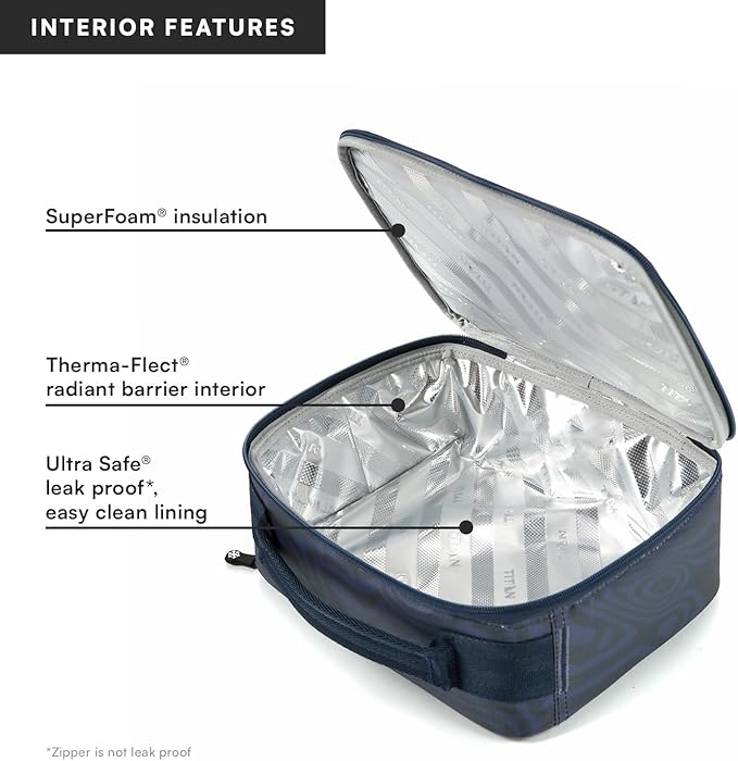 Titan Fridge Cold Lunch Box With 2 350g Ice Walls®, Dark Wave