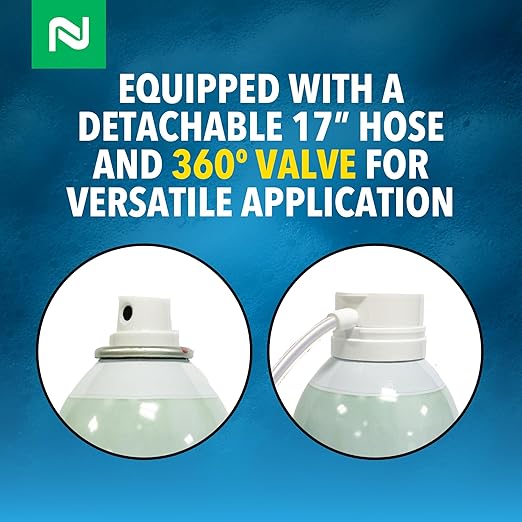 Nisus Foam-Fresh Bio Sanitation Foam, Removes Grease and Organic Buildup, Odor Control for Sinks, Drains, and Grease Traps, 18 Oz
