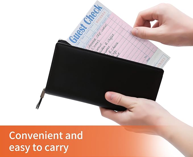 12 Pack Pink Guest Checks Books for Servers Server Note Pads, Waiter Checkbook, Waitress Notepad for Restaurants, Paper Checks 50 Sheets/Pack, 600 Total Tickets