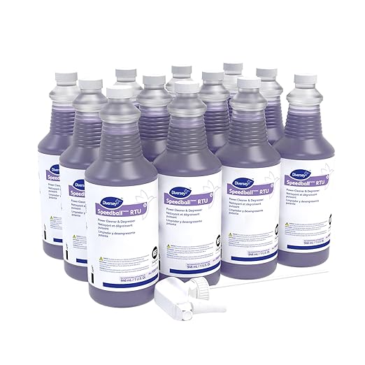Diversey 95891164 Speedball 2000 Heavy-Duty Cleaner, Citrus, Liquid, 1qt. Spray Bottle (Case of 12)