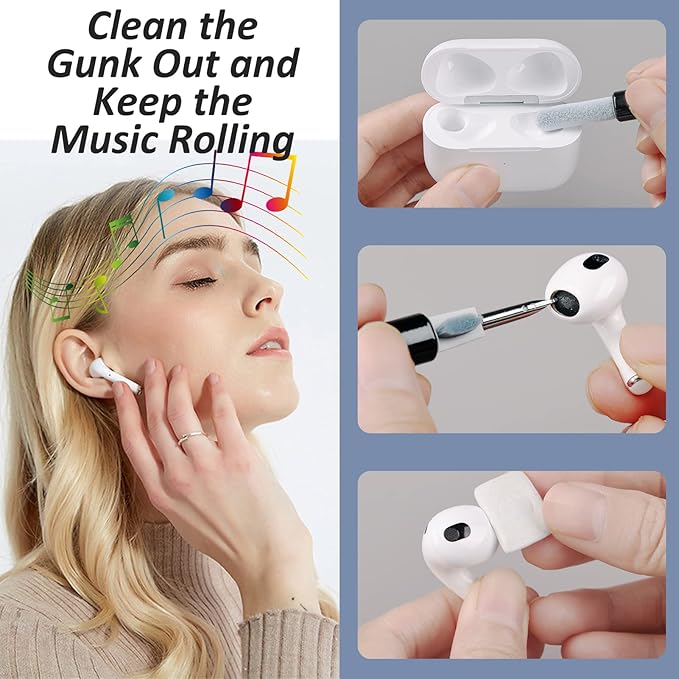 for iPhone Cleaning Kit Port Cleaner, Repair & Restore Tool for iPhone Pro Max Airpod iPad Cell Phone Charging Port, Phone Cleaner Putty for Lightning Charger Connector Cable Speaker