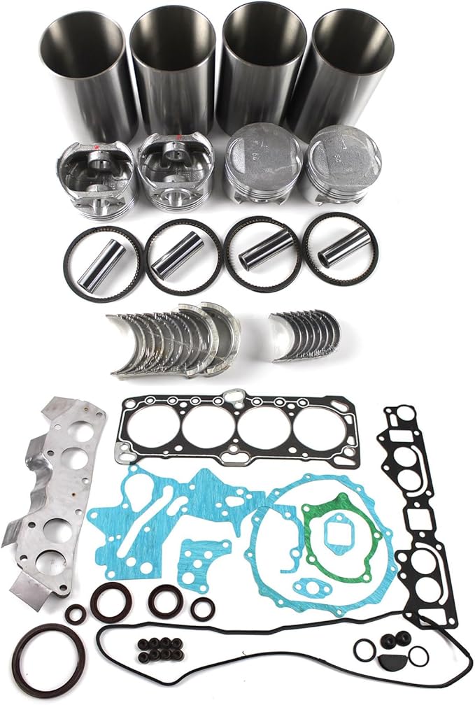 4G64 Engine Overhaul Rebuild Kit for Mitsubishi 4G64 Engine for Caterpillar Forklift Truck GC20 25 30 35 Clark Vorkheftruck CMP20 25 30 Engine Rebuild Aftermarket Parts
