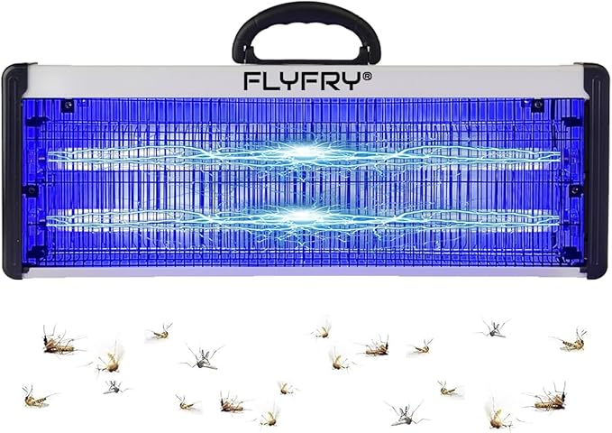 Extra Large Bug Zapper 40w Indoor, Electric Insect Fly Insect Killer Mosquito Pest Lamp Electrocutor for Mosquitoes Flies Insects Bugs Gnats Moths Wasps Hornets 40 watts 4000v Portable Trap