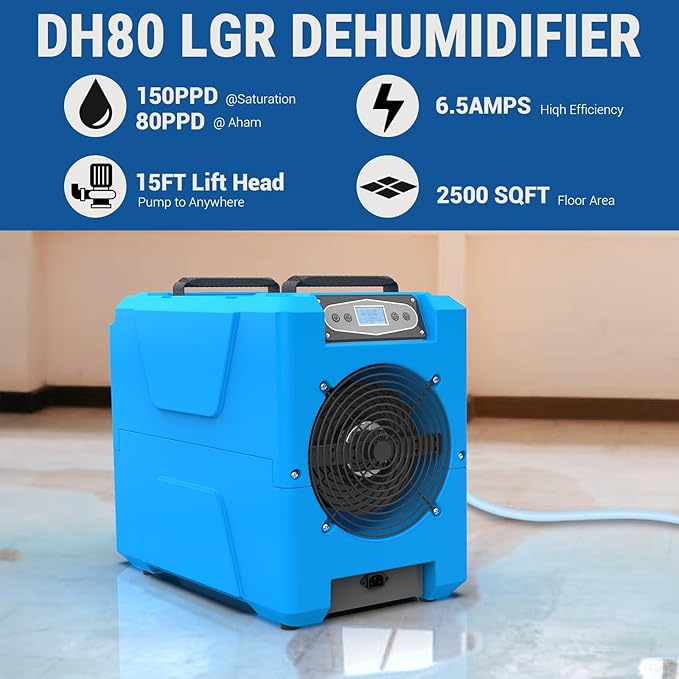 MOUNTO Water Damage Restoration Combo Package Deals (15* AM30LO Air Mover, 3*AF500 Air Scrubber, 3*DH80 LGR Dehumidifier)