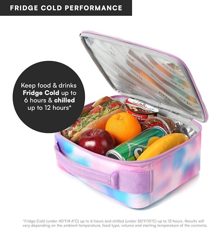 Titan Fridge Cold Lunch Box With 2 350g Ice Walls®, Cotton Candy