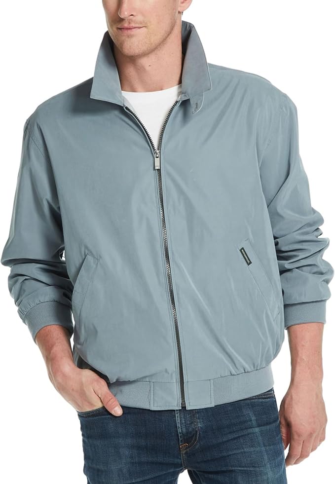 Weatherproof Men's Golf Jacket - Lightweight Windbreaker, Water-Resistant Microfiber Shell, Perfect for Golf & Casual Wear