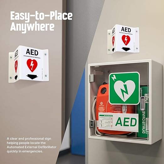 SmartSign "AED" Projecting Sign | 5" x 6" Acrylic