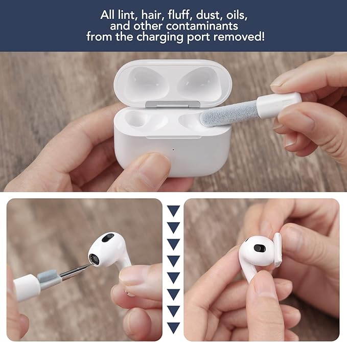 for iPhone Cleaning Kit Port Cleaner, Repair and Restore Tool for iPad Pro Watch Cell Phone Charging Port, Lightning Charger Cables Speaker Airpod Cleaning Putty Dust for All Devices