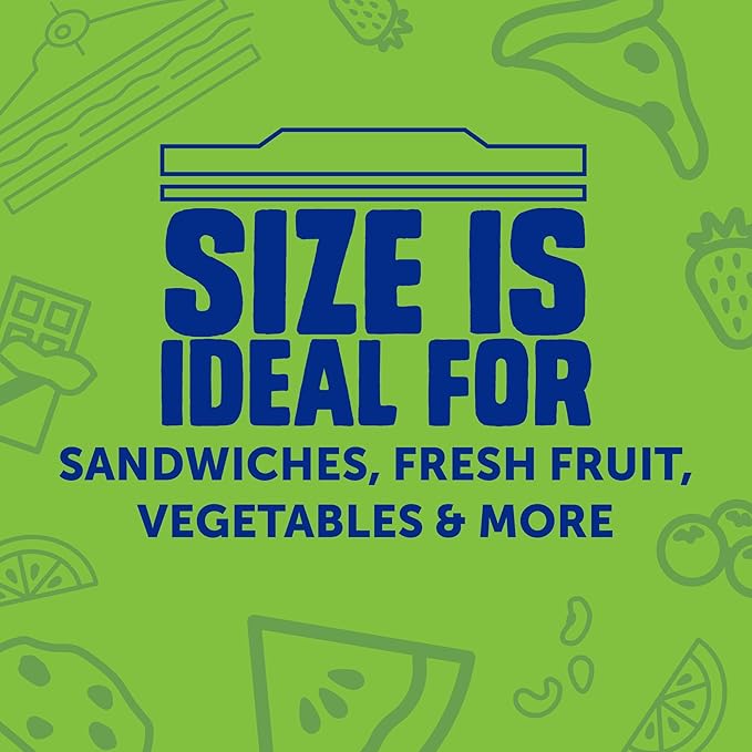 Ziploc Sandwich and Snack Bags with EasyGuide Texture, Plastic Storage Bags with Grip 'n Seal Technology, 270 Bags Total (Packaging May Vary)