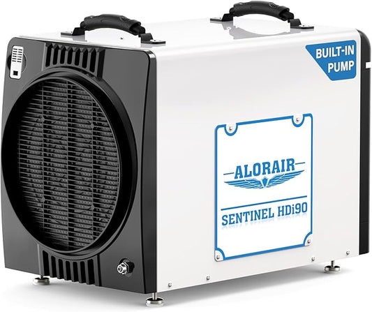 ALORAIR Duct-able Version Basement/Crawl Space Dehumidifiers 198 PPD Commercial Industrial Dehumidifier with Pump and Drain Hose, Auto Defrosting