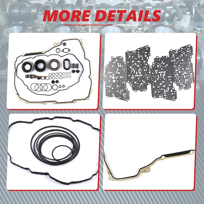 6T45E Transmission Overhaul Rebuild Kit Seal Gasket Repair Repalce OE 6T40E Fits for 2008-2019 LaCrosse Cruze Equinox
