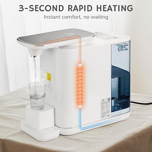 Airthereal Reverse Osmosis Countertop Water Filter System, 5 Stage Purification, 3:1 Pure to Drain, Portable 6L Water Purifier, Pristine Pro6H (No Installation Required)