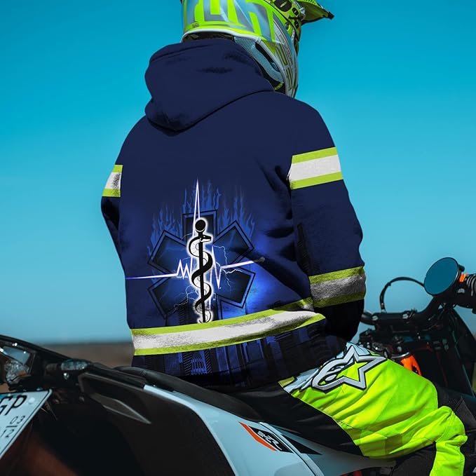 Matedecor High Visibility Hi Vis Hoodie for Men - Jobs Collection Custom Name Class 3 Reflective Safety Workwear