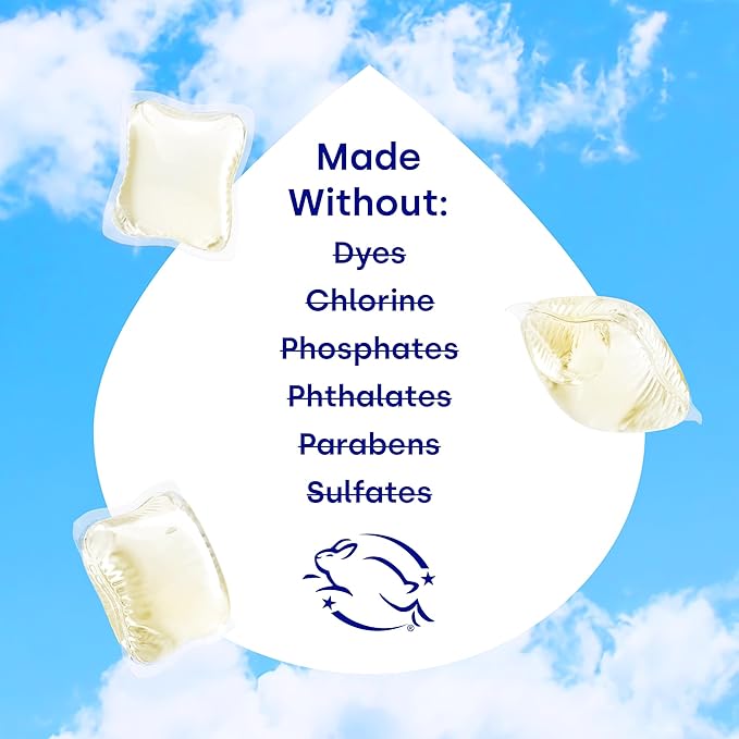 Dropps Odor & Stain Biobased Power Laundry Detergent Pods, Lavender Meadow (64 Count) - HE Compatible Laundry Pods for Fresh Clothes - Washing Detergent Soap Supplies & Recyclable Paperboard Packaging