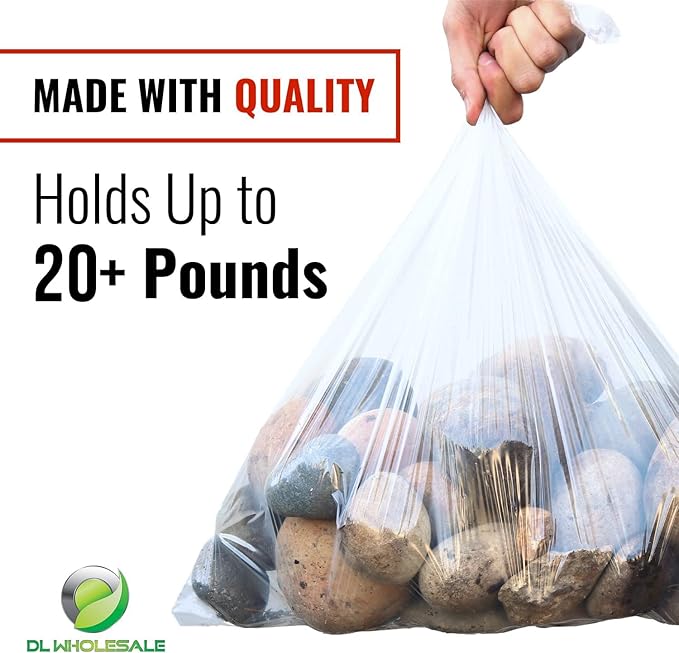 BirdBags Turkey Bags, 19” x 23.5” 100 Pack, Clear Plastic, Food Storage, Freezer, Oven, Groceries Bread