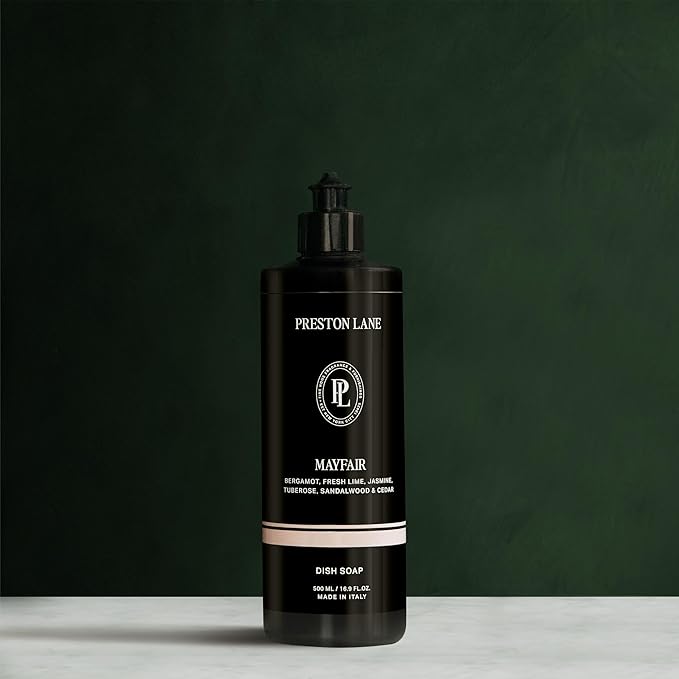 Preston Lane Dish Soap, Clean Ingredients, Tough on Grease & Residue, Safe for People & Pets