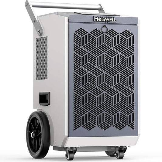 160 Pints Commercial Dehumidifier with Pump and Drain Hose for Basements, Heavy Duty Commercial Grade Dehumidifiers for Large Spaces, Warehouse, Industry Water Damage Unit, Auto Defrost