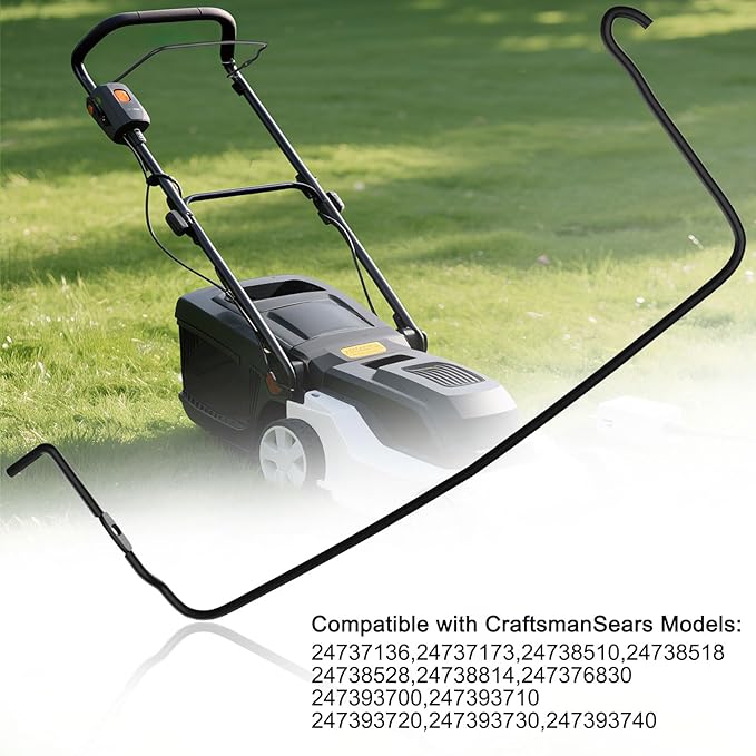 747-1161A-0637 747-1161 Lawn Mower Bail Control Handle Compatible with MTD 746-04265A, 746-04265, Compatible with Craftsman Troy-Bilt, Compatible with CUB Cadet CC46M CC46MZ CC46ES CC94M CC98M