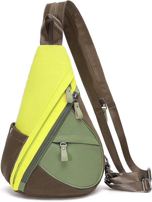 KL928 Nylon Sling Bag - Small Crossbody Backpack Shoulder Casual Daypack Multipurpose Rucksack for Men Women
