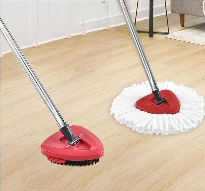 Mop Handle for Ocedar, Mop Handle for O Cedar, Spin Mop Replacement Handle for O Cedar, 4-Section Spin Mop Handles and Base for Ocedar, 30" to 58" Mop Stick Pole Handle and Base for Ocedar Spin Mop