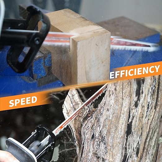12-Piece Wood Pruning Reciprocating Saw Blade Set, Saw Blades Set, High Carbon Steel Pruning Blades for Tree, Wood and PVC Pipe Cutting