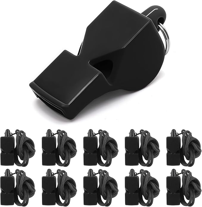 Whistles Sports Whistles with Lanyard Loud Crisp Sound Pealess Whistles for Referees Coaches and Lifeguards