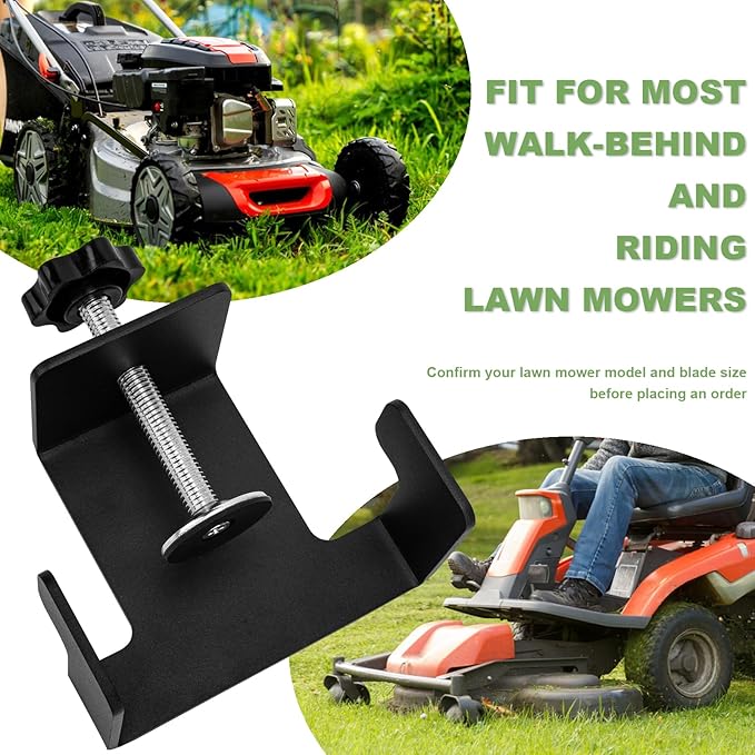 Lawn Mower Blade Removal Tool, Universal Mower Blade Replacement Tool,Lawn Mower Blade Clamp Fit for Walk-Behind and Riding Lawn Mowers