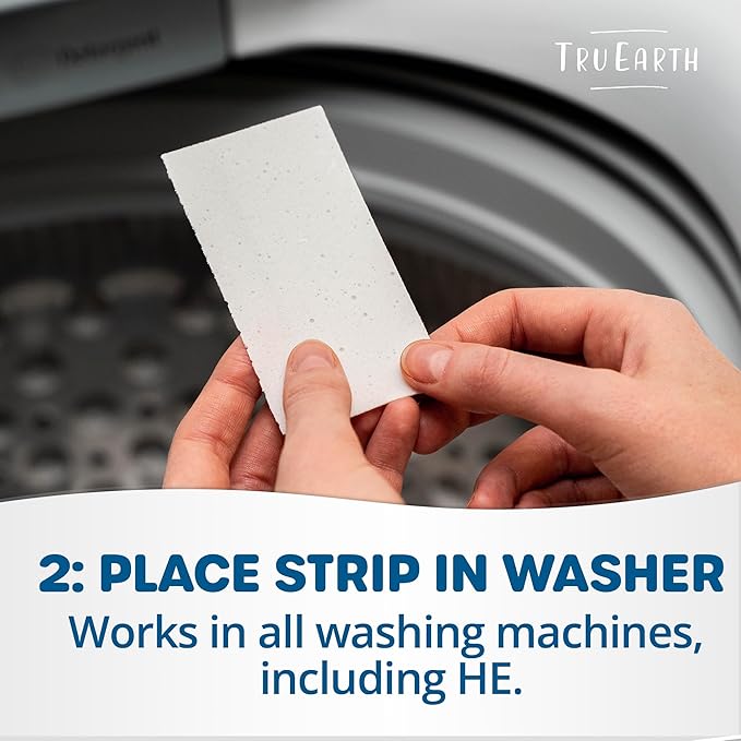 Tru Earth Platinum - Heavy Duty Laundry Detergent Sheets - Up to 64 Loads (32 Count), Fresh Linen Scent - Ultra-Concentrated Formula - Eco-Friendly Laundry Sheets