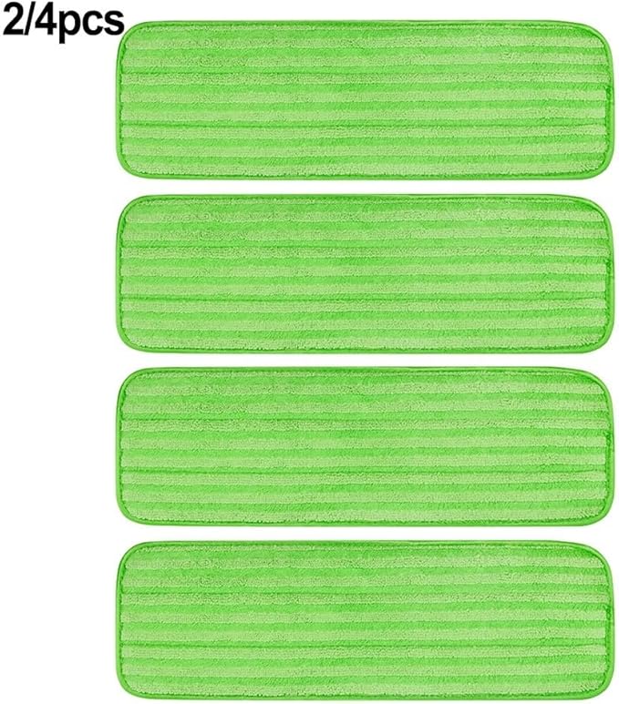 Reusable Microfiber Mop Pads for Swiffer Sweeper XL, Washable Dust Mop Refills for Hardwood Tile and Laminate Floors, Wet or Dry Use (Pack of 2 or 4)(4 PACK)