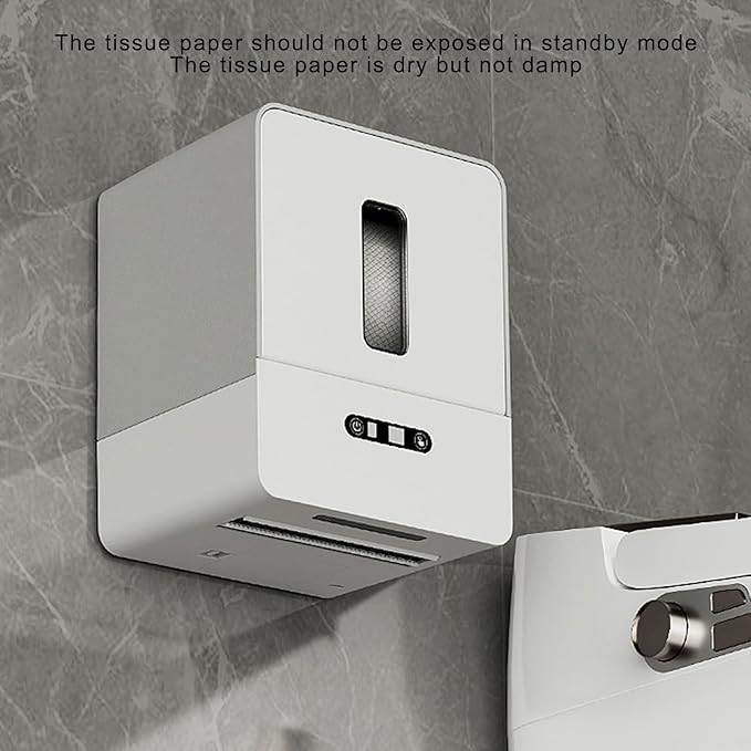 Automatic Paper Towel Dispenser for Kitchen Bathroom Wall Mount Under Cabinets Easy Touchless Battery Operated