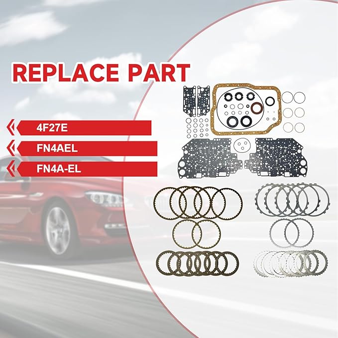 4Speed Transmission Master Rebuild Kit OE 4F27E FN4AEL Fits for 2005-2018 Focus 2.0L for 2001-2003 Protege 2.0L
