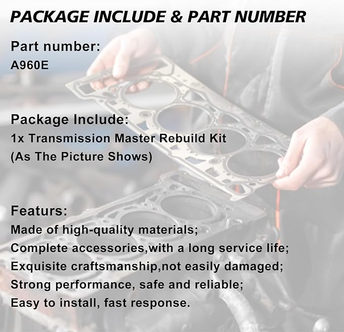 A960E Transmission Master Rebuild Kit Fits for A960E Car Accessories Aftermarket Parts