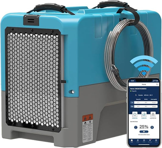ALORAIR LGR Smart WiFi Commercial Dehumidifier up to 180 PPD (Saturation) with Pump, 5 Years Limited Warranty, Industrial Dehumidifiers, for Garage, Flood Restoration