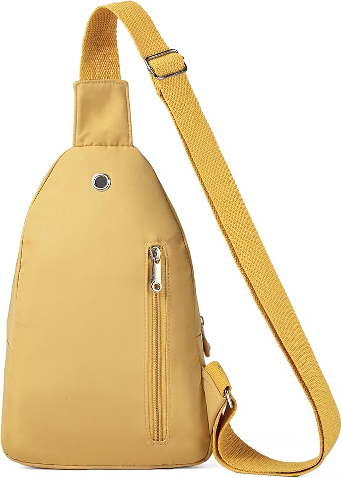 Small Sling Bag Cross Body Bags for Women, Crossbody Bag Sling Backpack for Outdoors Sports Hiking - Gold