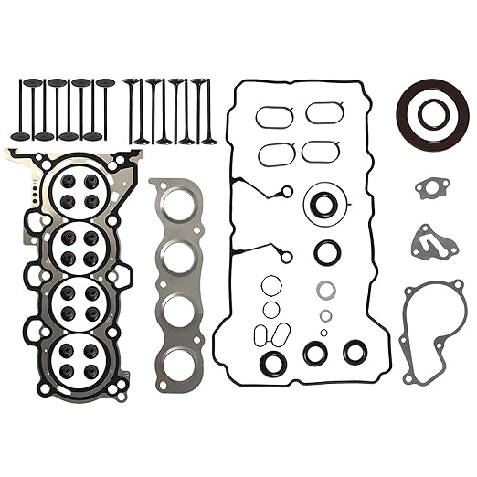 Head Gasket Set Timing Chain Kit & VVT Engine Overhaul Rebuild Kit Crankshaft Connecting Rods Pistons Kit Fit for Hyundai Kia G4NA 2.0L 2013-2022 23110-2E501, 623V6-2EH00; 20910-2EA00, 21356-2E021