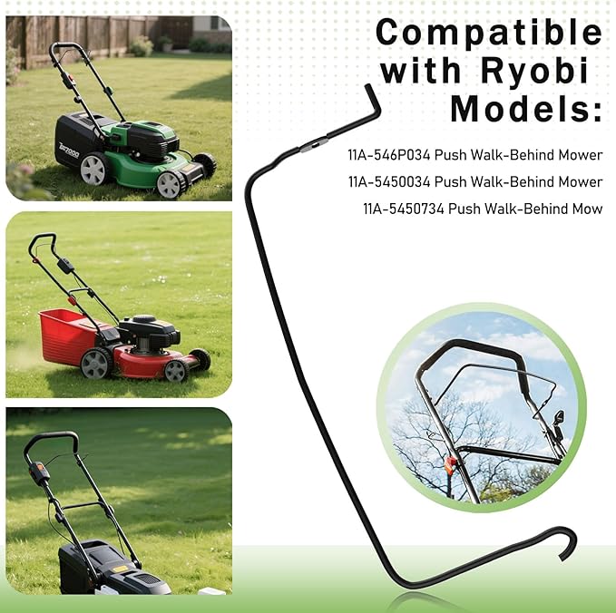 747-1161A-0637 747-1161 Lawn Mower Bail Control Handle Compatible with MTD 746-04265A, 746-04265, Compatible with Craftsman Troy-Bilt, Compatible with CUB Cadet CC46M CC46MZ CC46ES CC94M CC98M