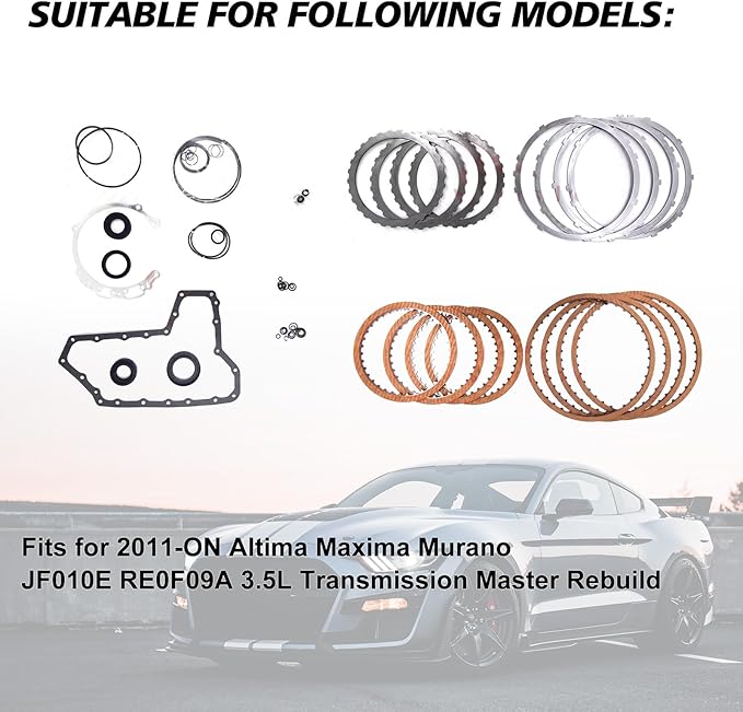 JF010E RE0F09A CVT Transmission Master Rebuild Kit Fits for 2011-ON Altima Maxima Murano 3.5L Repalce OE JF010E RE0F09A B181820C